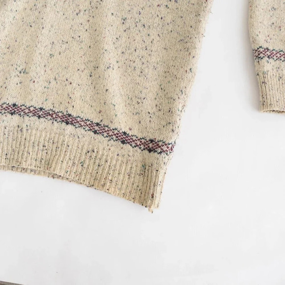 Vintage Northern Reflections Cream Crewneck  Knit Sweater - Picture 7 of 13